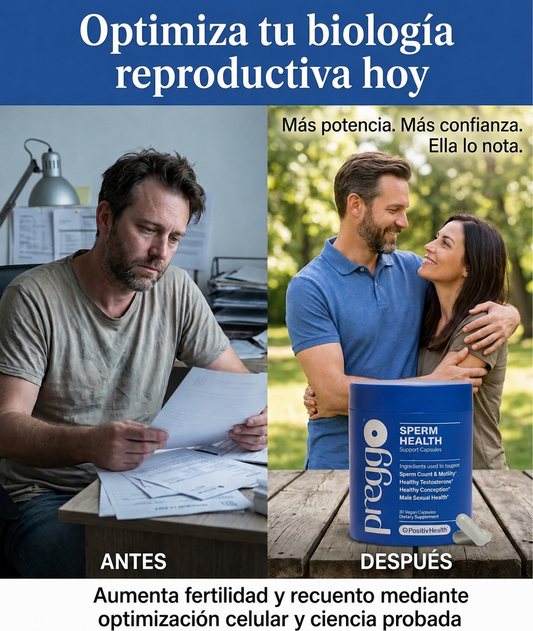 PREGGO frasco - suplemento bienestar reproductivo masculino
