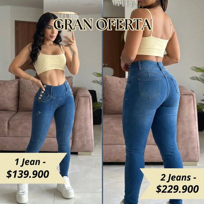 Jeans Poder Slim Azul™ Levanta Glúteo + Control Abdomen