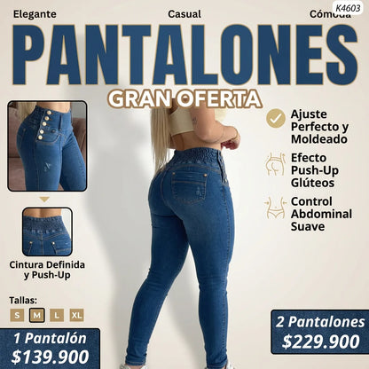 Jeans Poder Slim Azul™ Levanta Glúteo + Control Abdomen