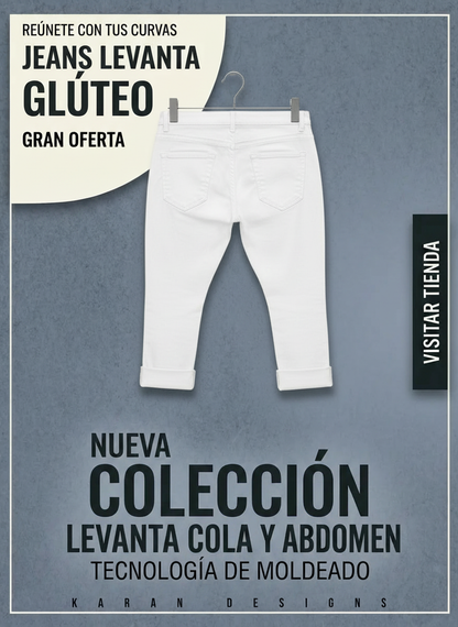 Jeans Poder Slim Blanco™ Levanta Glúteo + Control Abdomen