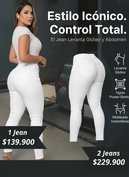 Jeans Poder Slim Blanco™ Levanta Glúteo + Control Abdomen